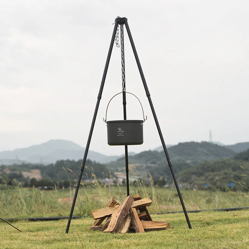 Camping Cooking Pot Tripod - 1Pc 야외 모닥불 삼각대 캠핑 피크닉