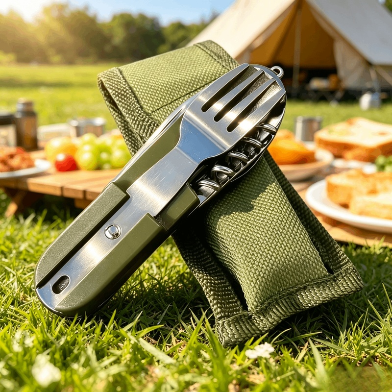 Camping Cooking Knife Set - 스테인리스 스틸 7 in 1 캠핑