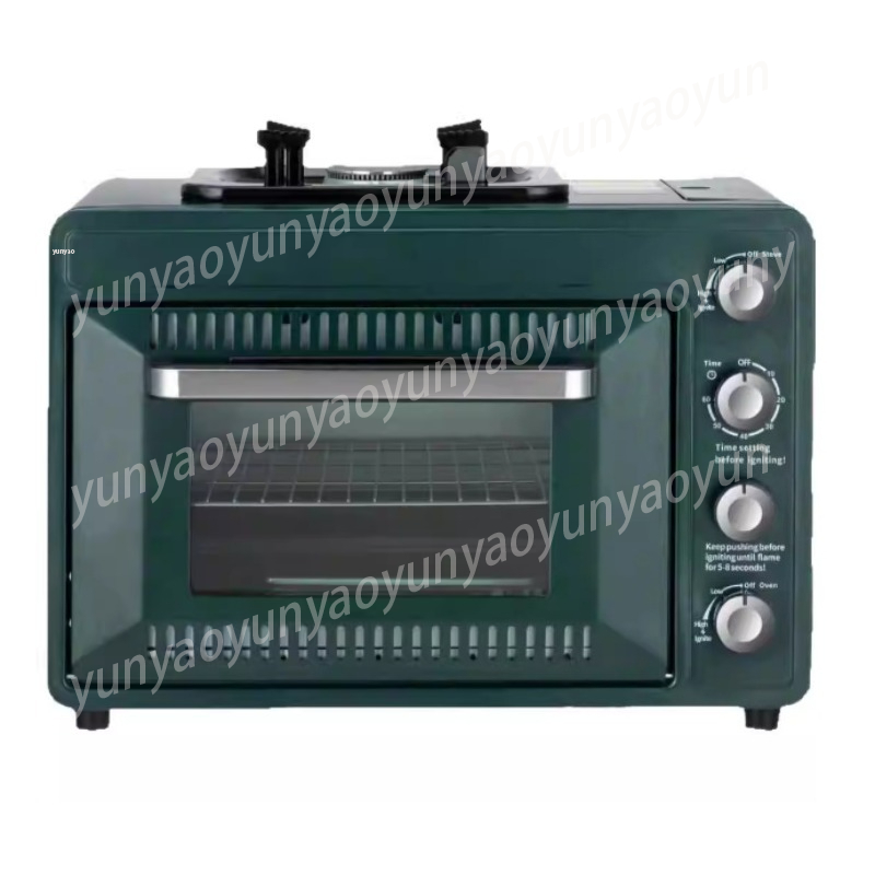 Camping Cooking Ovens - 2단 휴대용 캠핑 오븐, 다기능 가스