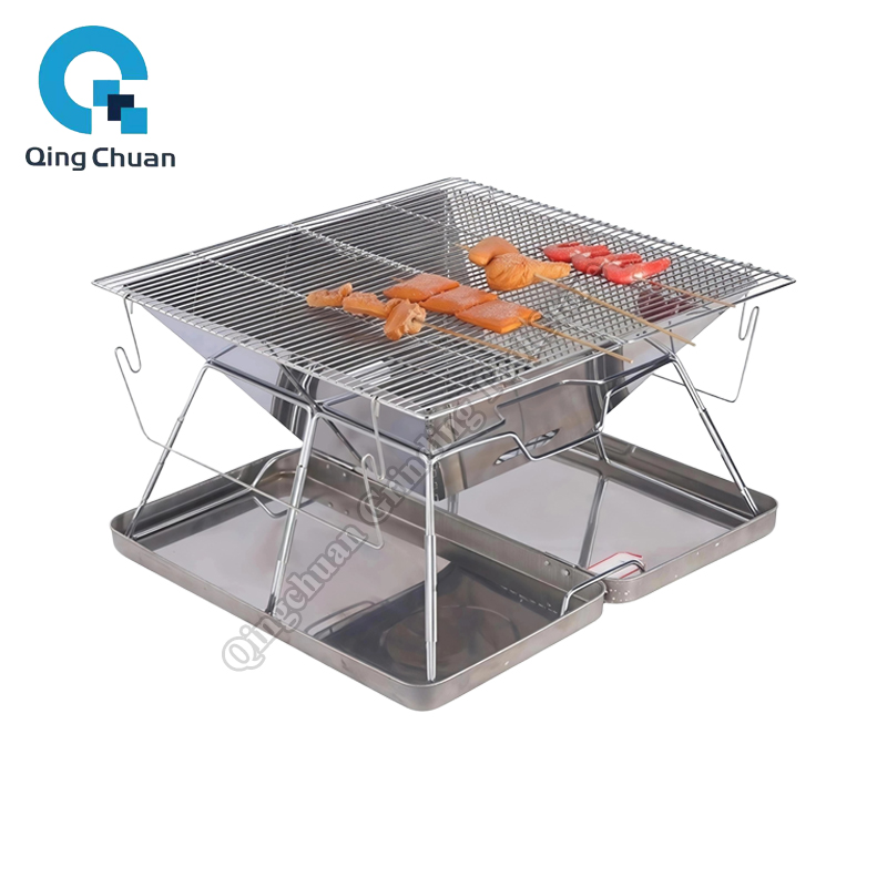 Camping Cooking Stove - 캠핑 그릴 숯불 스토브 접이식 스테인리스
