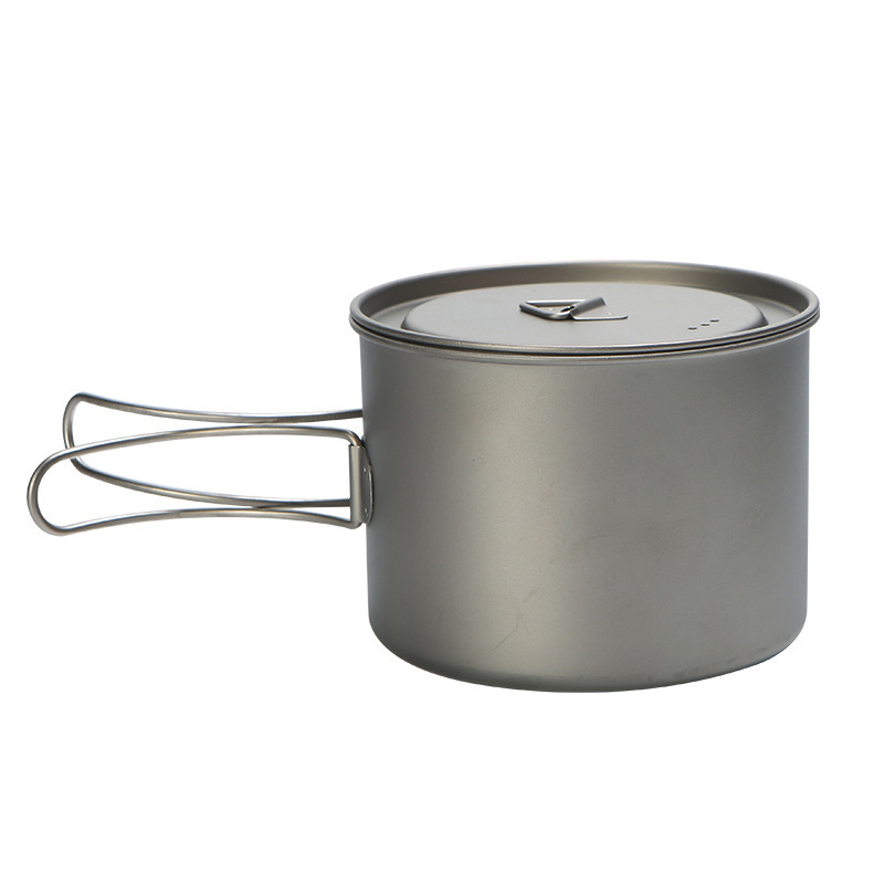 Camping Cooking Pan - 야외 피크닉 티타늄 요리 냄비, 걸이식