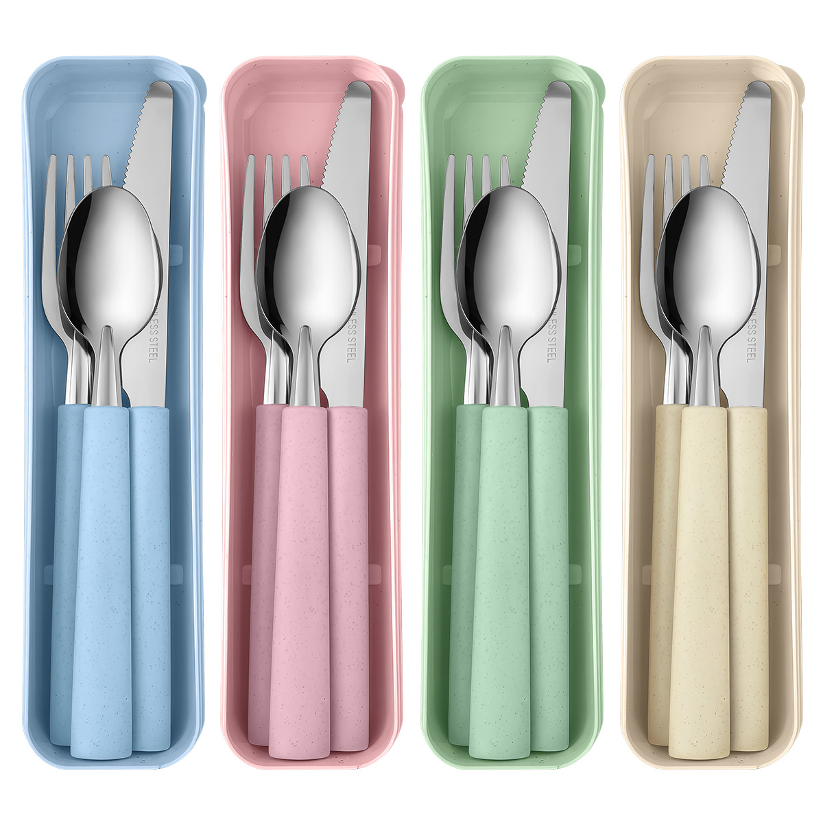 Camping Cooking Knife Set - 스테인리스 스틸 휴대용 나이프, 포크, 스푼