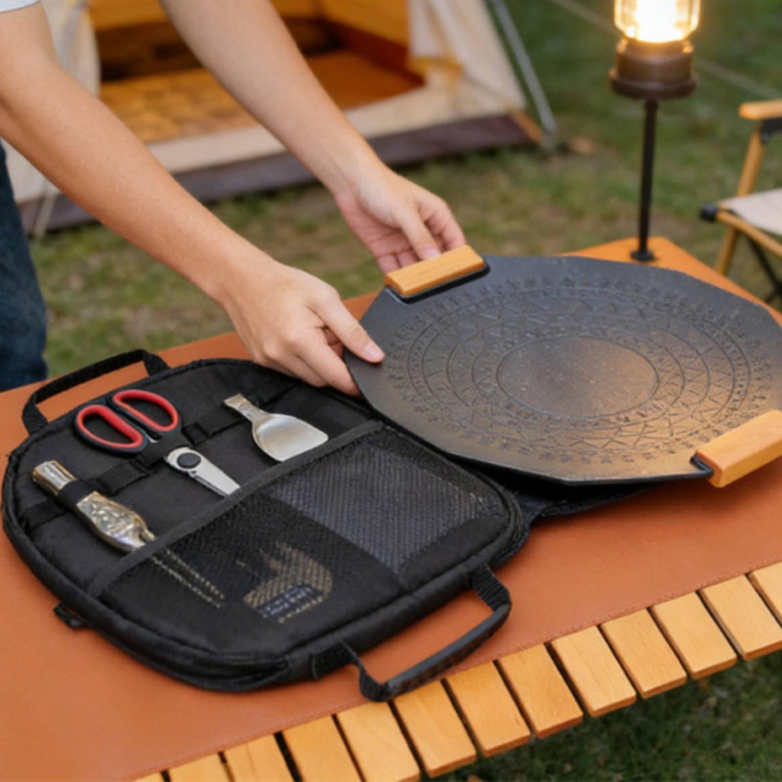 Camping Cooking Pan - 프라이팬 보관 가방 휴대용 프라이팬 운반