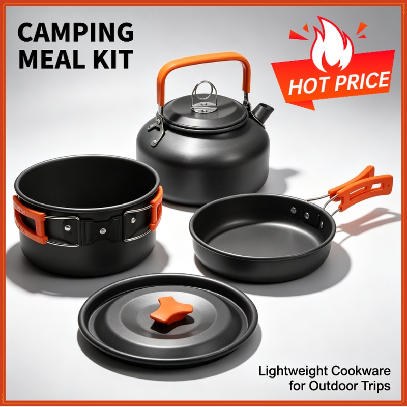 Camping Cooking Pan - 캠핑 요리 세트 캠핑 조리기구 여행용