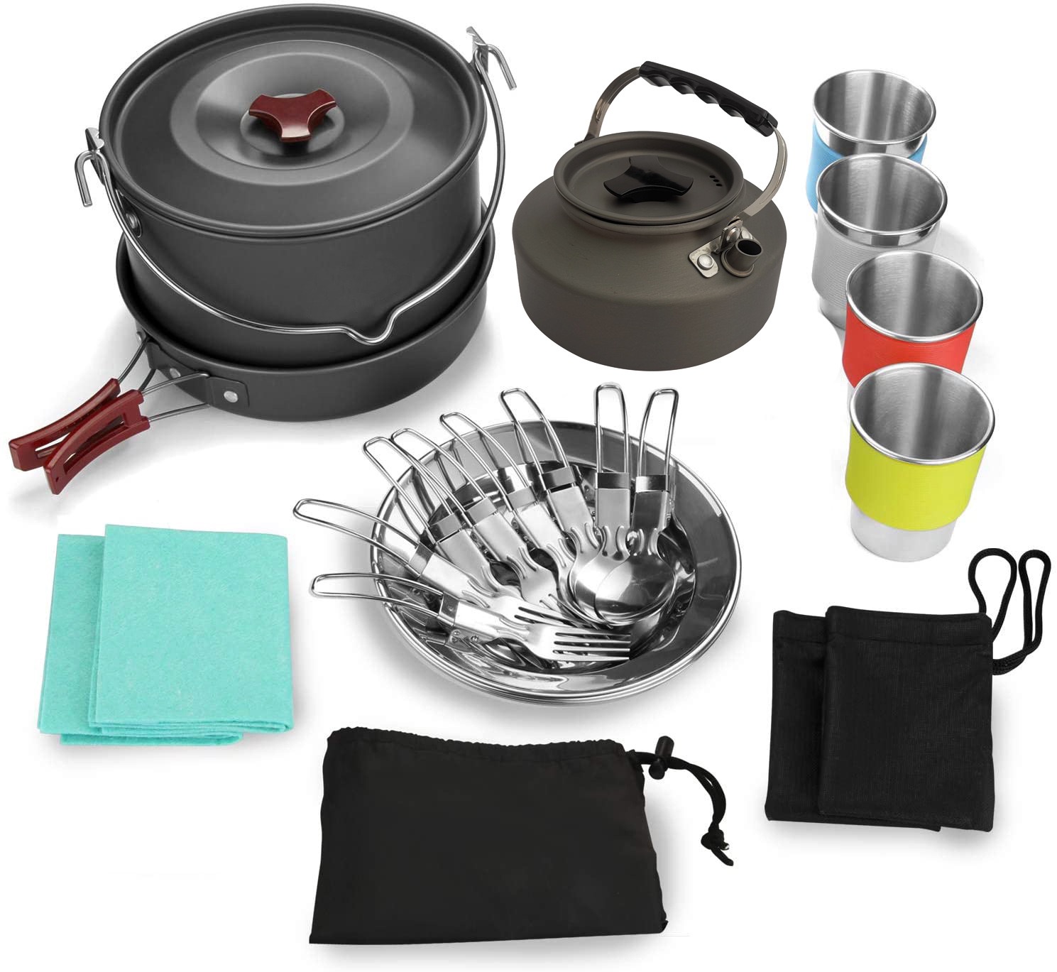 4~5인용 알루미늄 야외 캠핑 조리기구 세트 (메쉬 가 - Camping Cooking One Pot 리뷰 및 가격