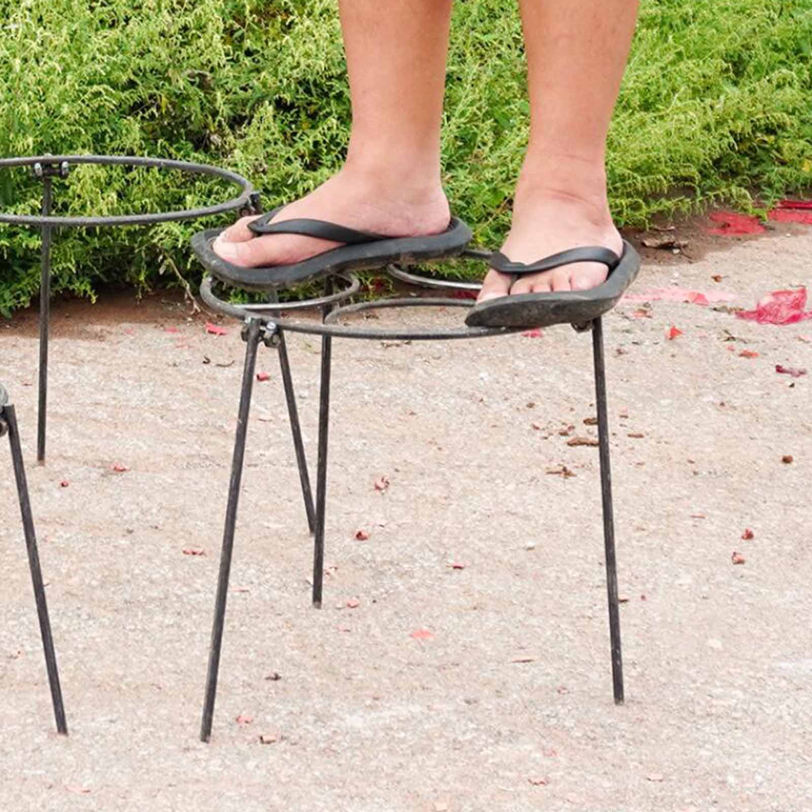 캠프파이어 삼각대 접이식 그릴 스탠드 휴대용 냄비 홀더 - Camping Cooking Pot Tripod 리뷰 및 가격