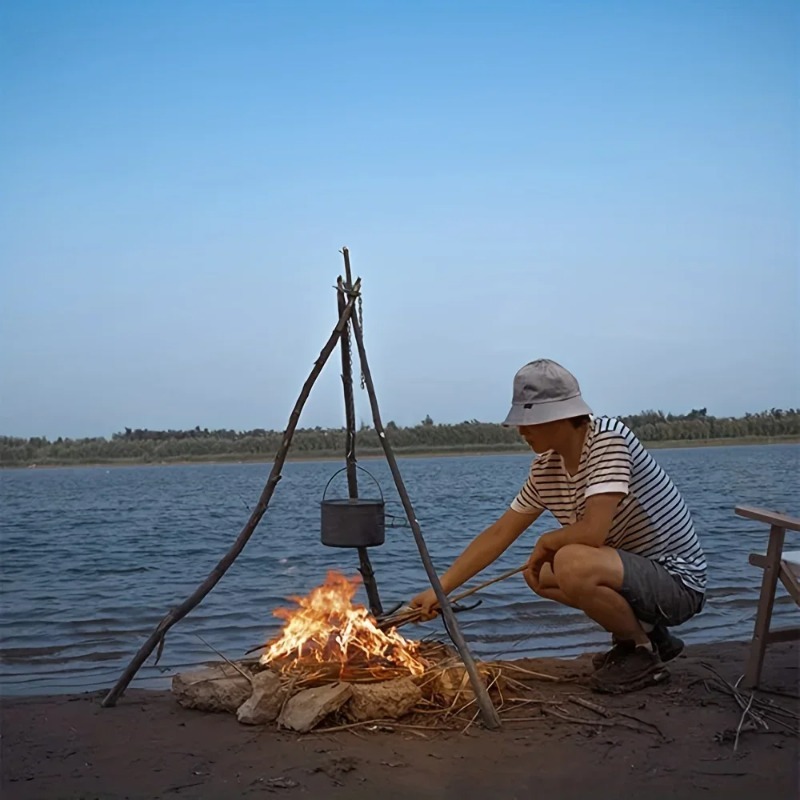야외 바베큐 삼각대 휴대용 분리형 걸이식 랙 스테인리스 - Camping Cooking Pot Tripod 리뷰 및 가격