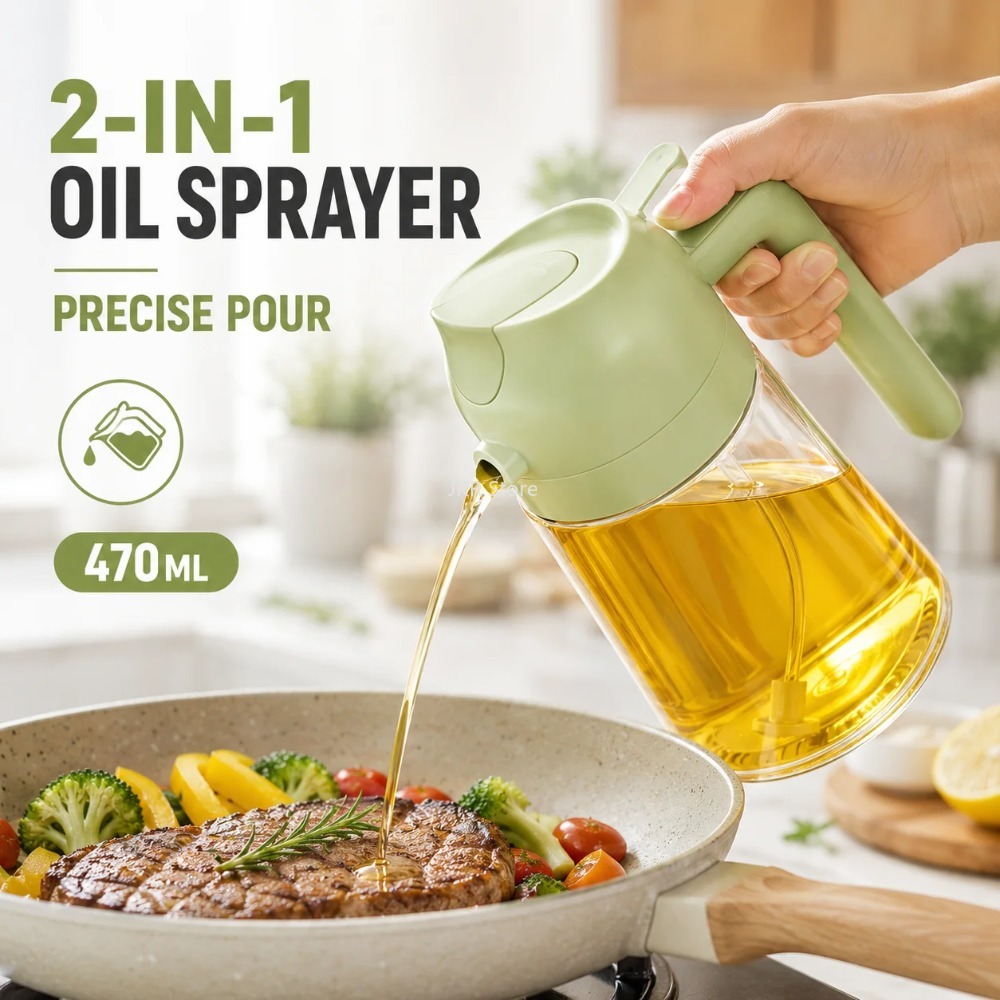 2 in 1 올리브 오일 스프레이 디스펜서 병 대용량  - Camping Cooking Oil Bottle 리뷰 및 가격