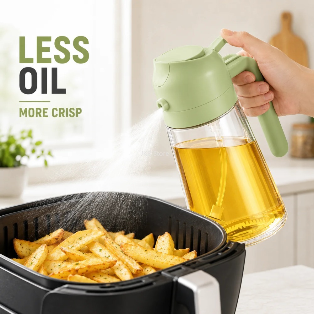 2 in 1 올리브 오일 스프레이 디스펜서 병 대용량  - Camping Cooking Oil Bottle 리뷰 및 가격