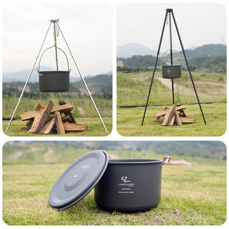 캠핑 걸이식 냄비 조리기구, 야외 볼러 식기, 5-6  - Camping Cooking One Pot 리뷰 및 가격