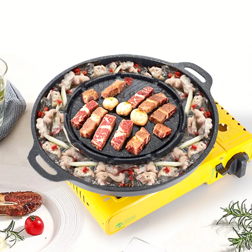 야외 캠핑용 냄비 그릴 올인원 냄비 한국식 그릴 팬 베 - Camping Cooking One Pot 리뷰 및 가격
