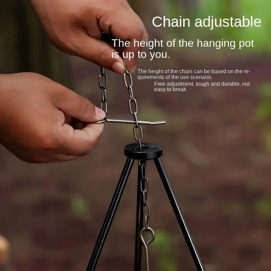 TRALOW 휴대용 접이식 캠프파이어 삼각대 스탠드 조 - Camping Cooking Pot Tripod 리뷰 및 가격