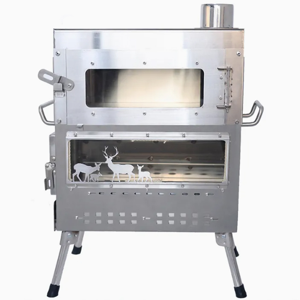 프리미엄 스테인리스 스틸 장작 캠핑 스토브 오븐 야외  - Camping Cooking Ovens 리뷰 및 가격