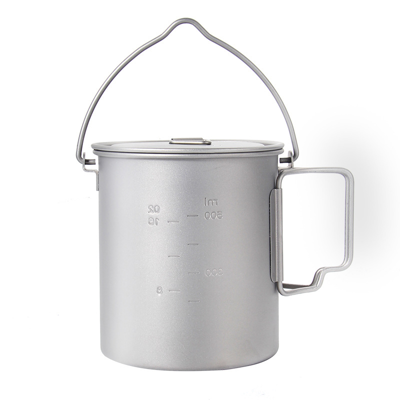 야외 피크닉 티타늄 요리 냄비, 걸이식 손잡이, 휴대용 - Camping Cooking Pan 리뷰 및 가격