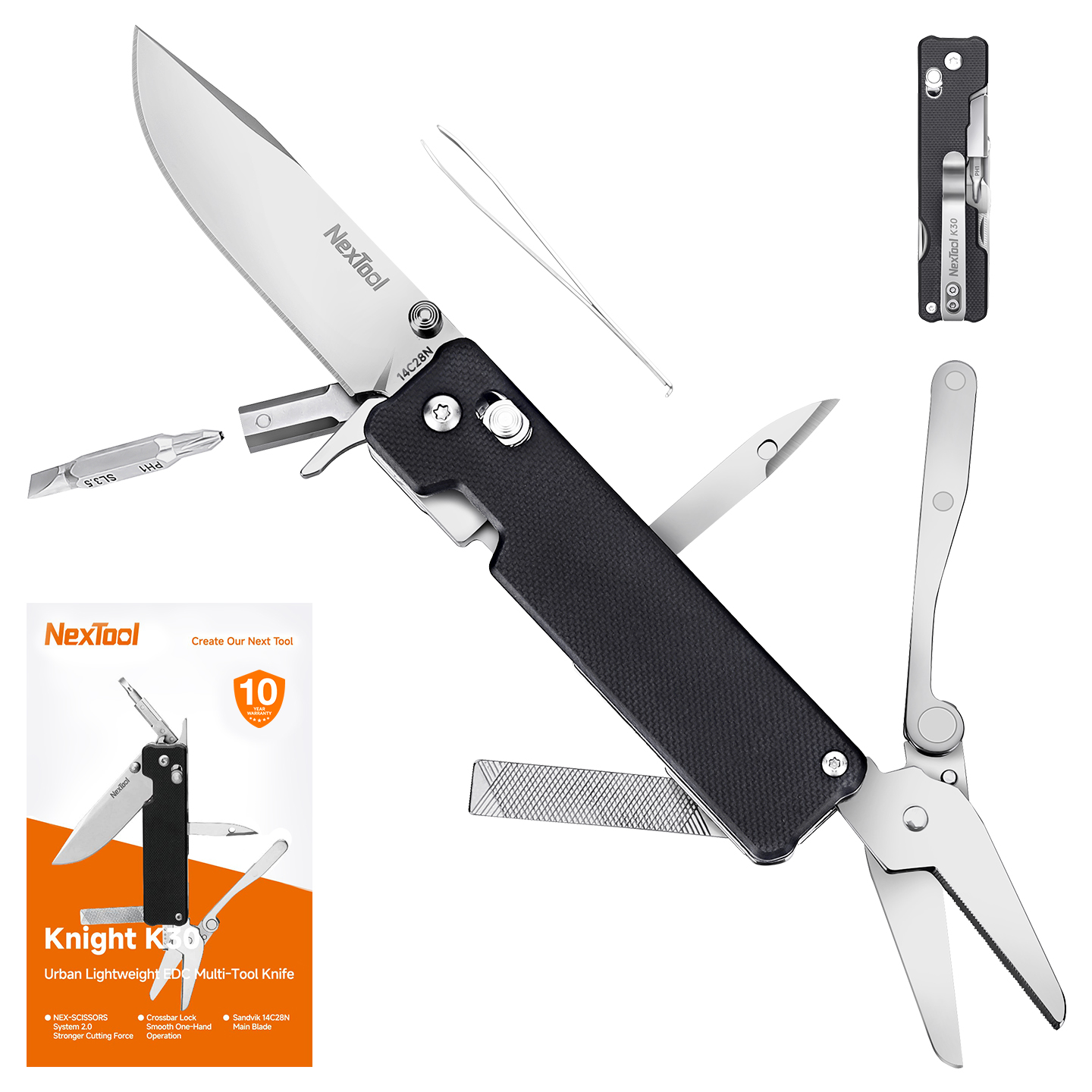 넥스툴 나이트 K30 11-in-1 멀티툴 접이식 나이 - Camping Cooking Knife Set 리뷰 및 가격