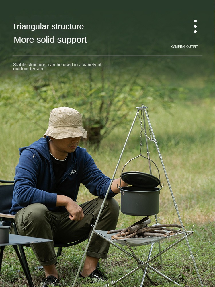 캠핑 모닥불 삼각대, 휴대용 삼각 지지대, 캠핑 모닥불 - Camping Cooking Pot Tripod 리뷰 및 가격