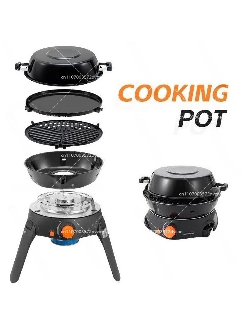 야외 다기능 가스 스토브 캠핑 바베큐 그릴 6종 접이식 - Camping Cooking Stove 리뷰 및 가격