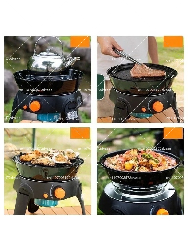 야외 다기능 가스 스토브 캠핑 바베큐 그릴 6종 접이식 - Camping Cooking Stove 리뷰 및 가격