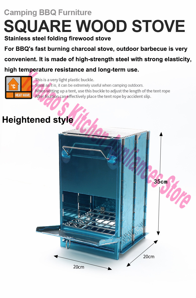목재 난로 야외 캠핑 장비 분해 가능 휴대용 피크닉 스 - Camping Cooking Stove 리뷰 및 가격