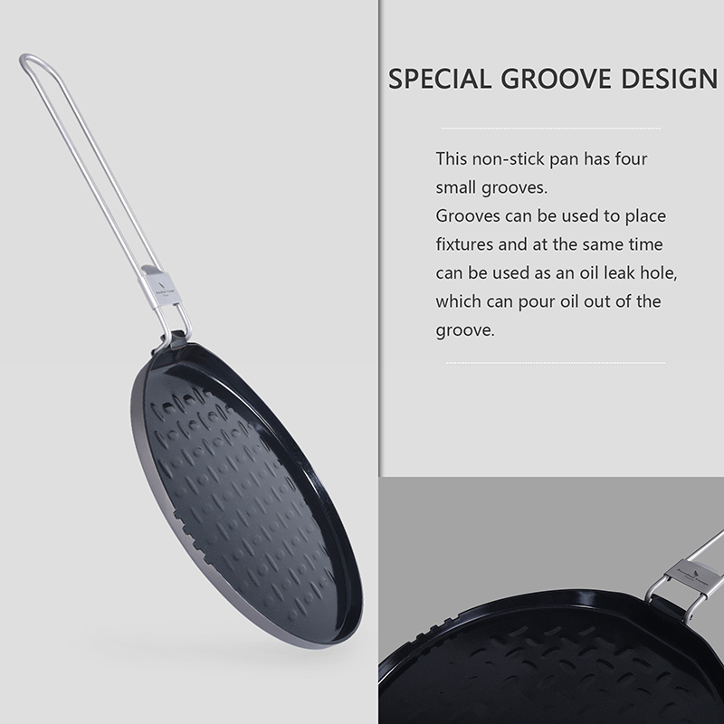 Boundless Voyage 티타늄 논스틱 팬, 접이 - Camping Cooking Pan 리뷰 및 가격
