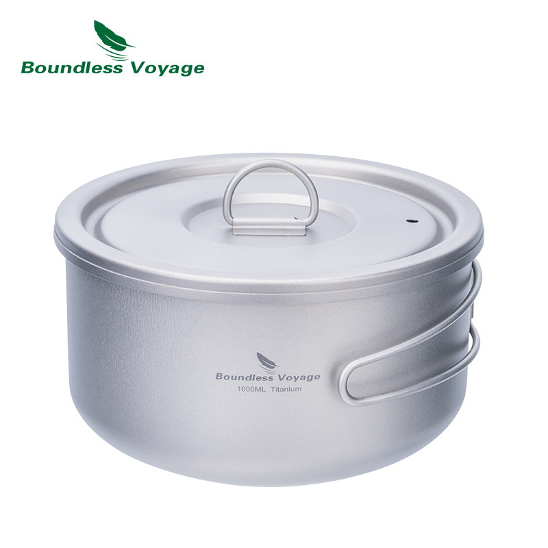 Boundless Voyage 티타늄 캠핑 냄비, 뚜껑 - Camping Cooking Pan 리뷰 및 가격