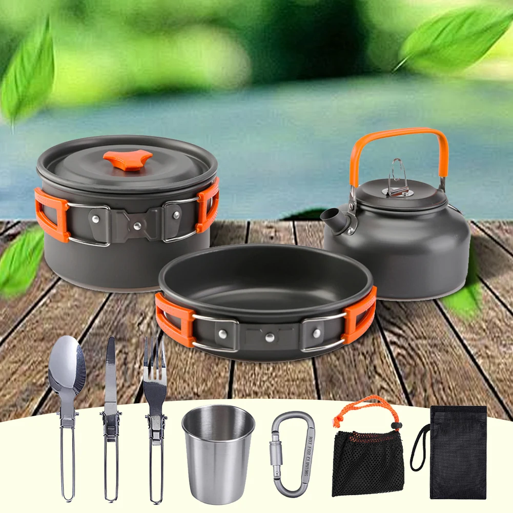 캠핑 조리기구 세트 주전자 냄비 프라이팬 휴대용 접이식 - Camping Cooking Pan 리뷰 및 가격