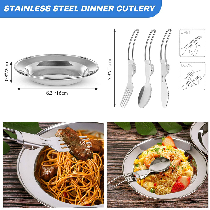 1 세트 야외 냄비 팬 캠핑 조리기구 피크닉 요리 세트 - Camping Cooking Knife Set 리뷰 및 가격