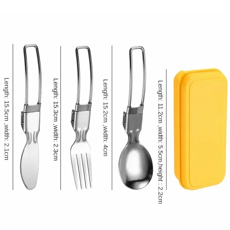 캠핑 및 하이킹용 미니 휴대용 스테인리스 스틸 식기 세 - Camping Cooking Knife Set 리뷰 및 가격