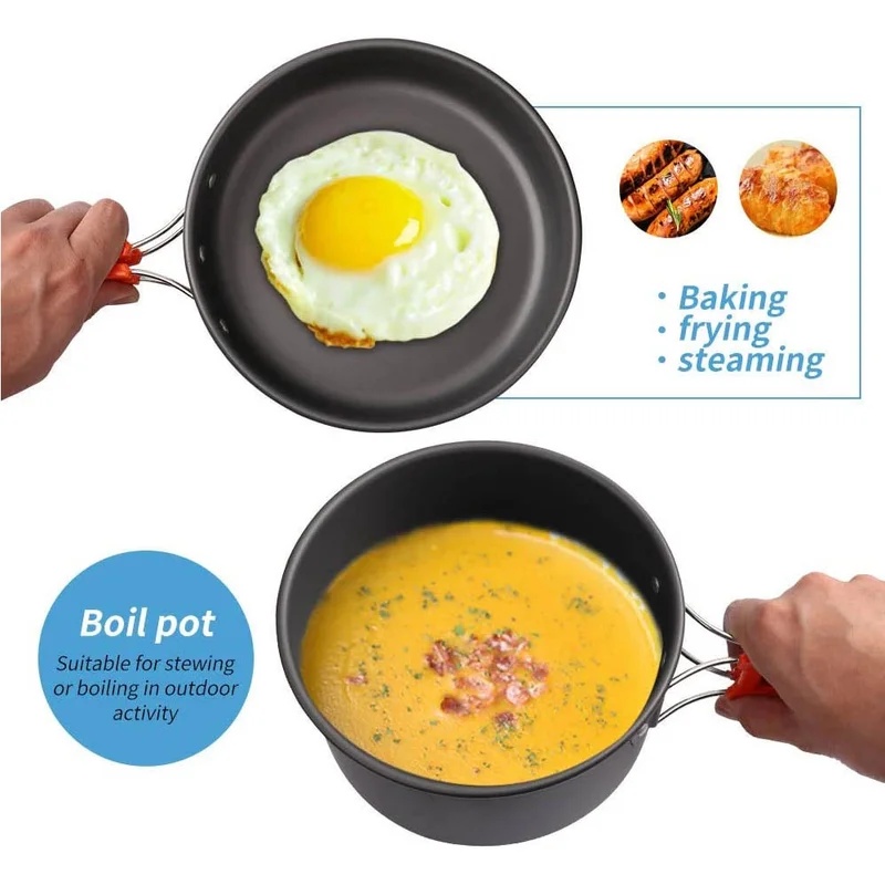 캠핑 요리 세트 캠핑 조리기구 여행용 식기 야외 피크닉 - Camping Cooking Pan 리뷰 및 가격