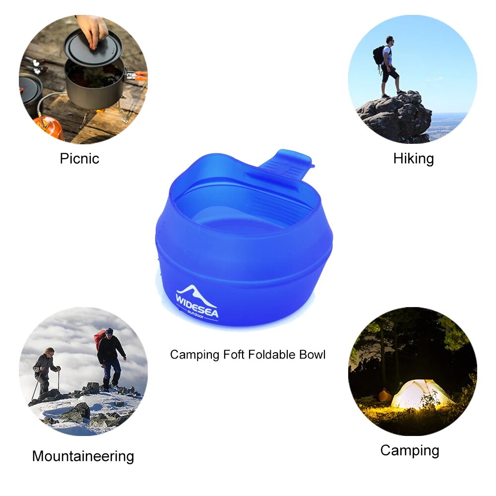 Widesea 캠핑 250ml 소프트 접이식 컵 식기  - Camping Cooking Pan 리뷰 및 가격
